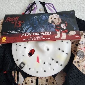 Jason Voorhees Pet Costume - Black and White